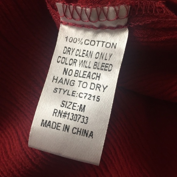 Altar’d State Berry Tunic with White Pom Fringe - Medium - Picture 7 of 7